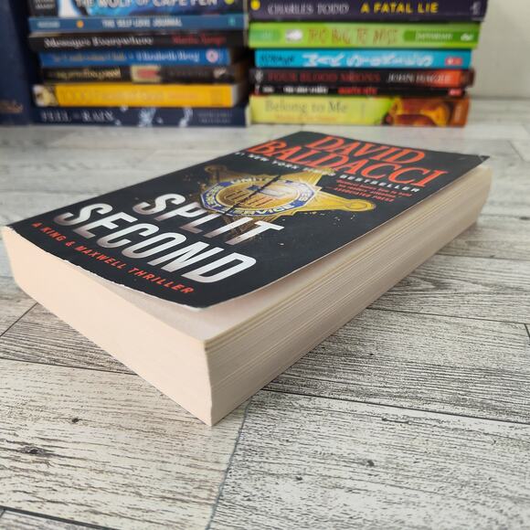 SPLIT SECOND King & Maxwell Thriller David Baldacci Trade Paperback 2021 Edition - Picture 7 of 10